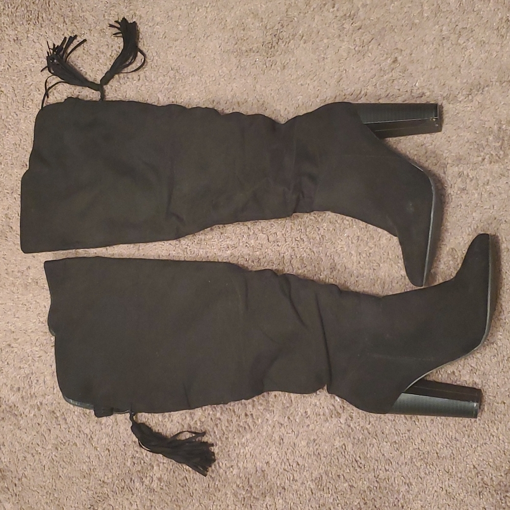 Black Over The Knee Boots